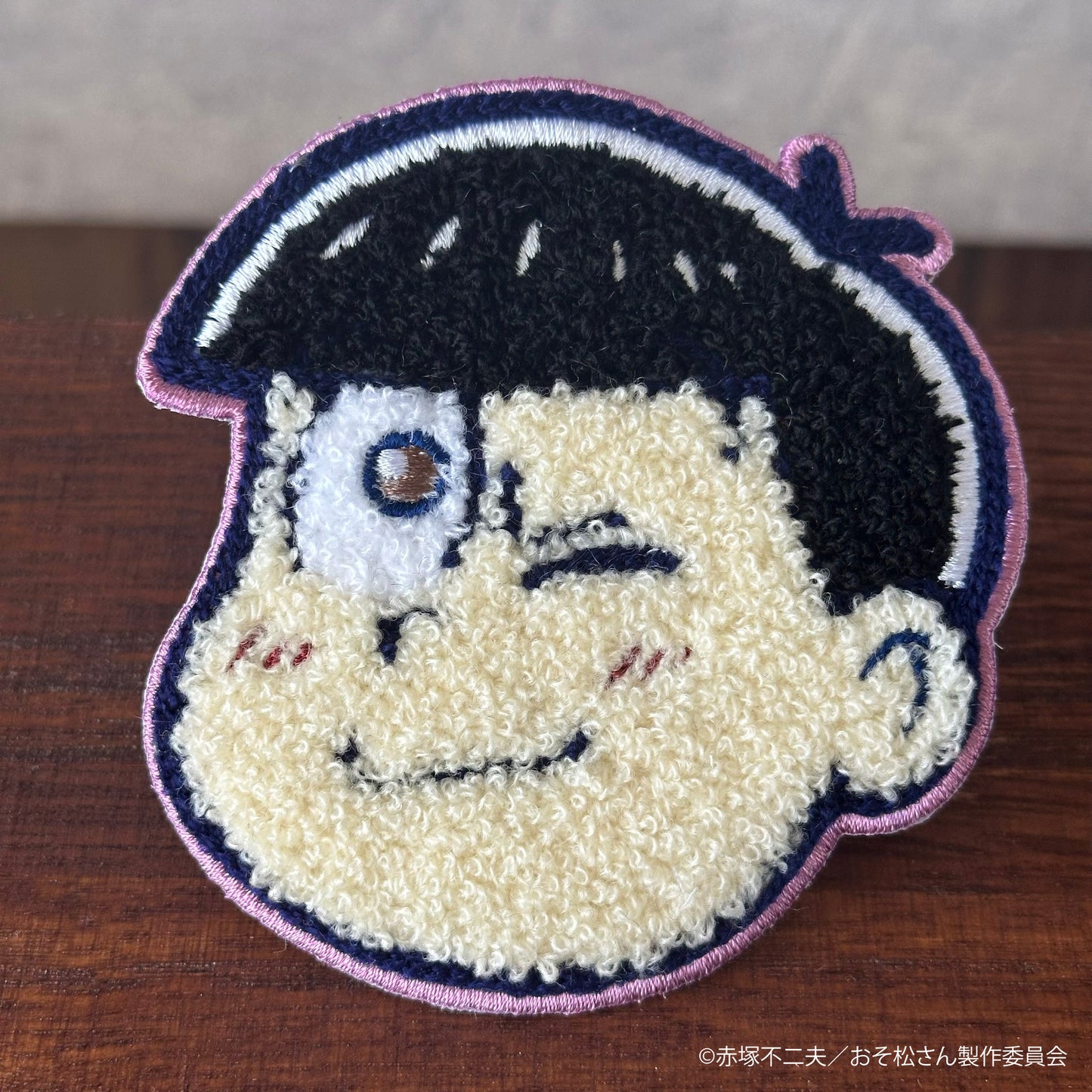 【大阪予約分】6つ子フェイス サガラ刺繍コースター トド松