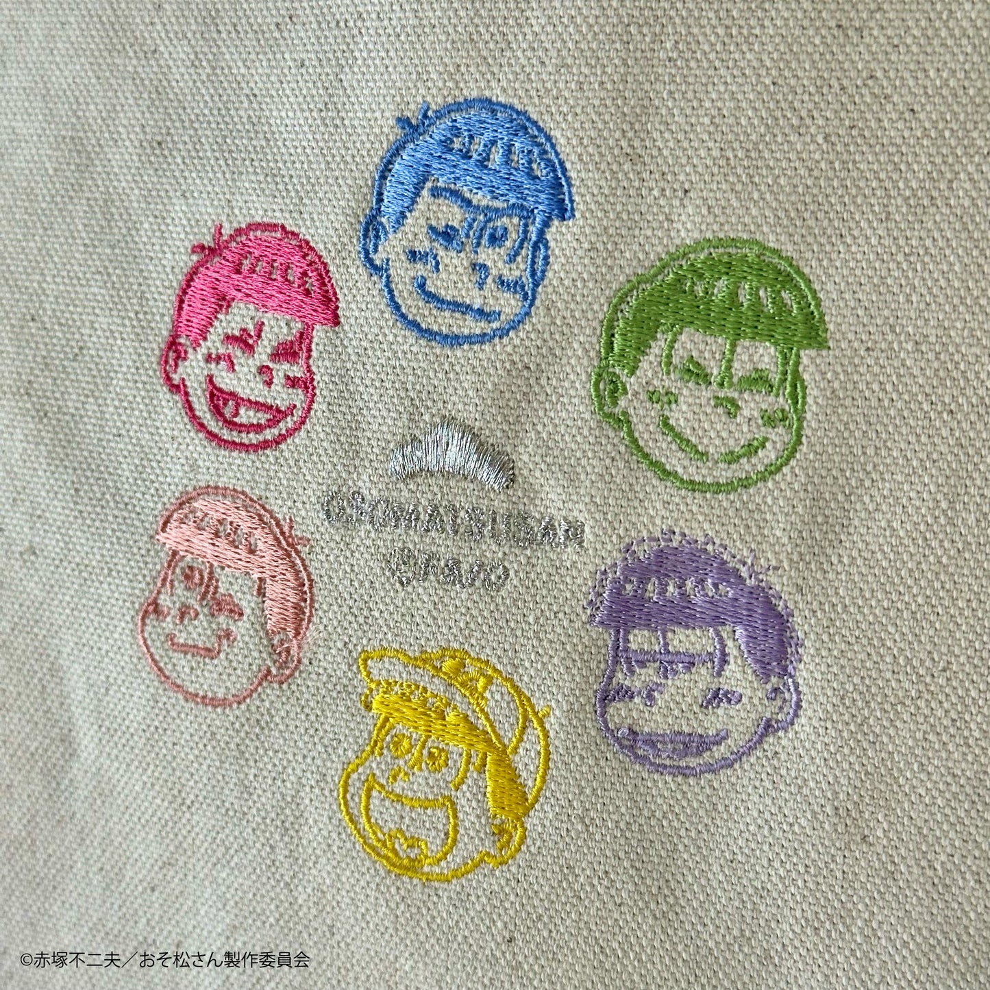 TVアニメ「おそ松さん」ジュート×キャンバス6つ子刺繍バッグ