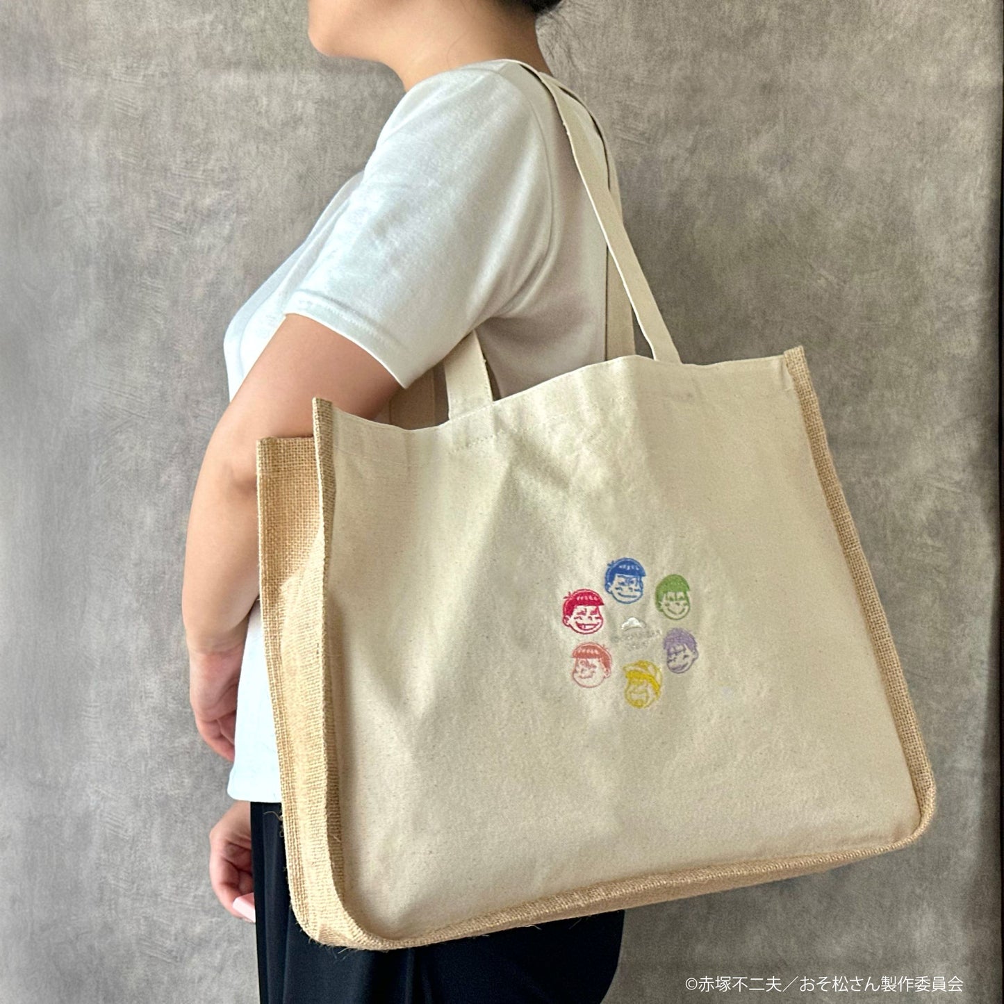 TVアニメ「おそ松さん」ジュート×キャンバス6つ子刺繍バッグ