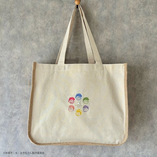 TVアニメ「おそ松さん」ジュート×キャンバス6つ子刺繍バッグ