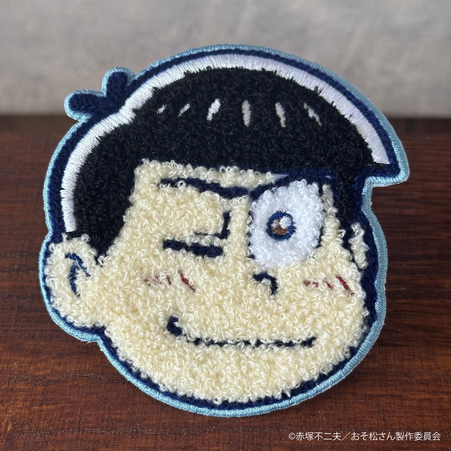 【大阪予約分】6つ子フェイス サガラ刺繍コースター　カラ松