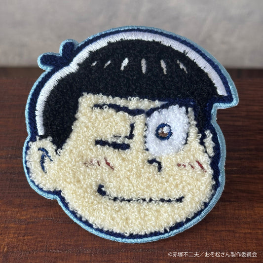 【大阪予約分】6つ子フェイス サガラ刺繍コースター　カラ松