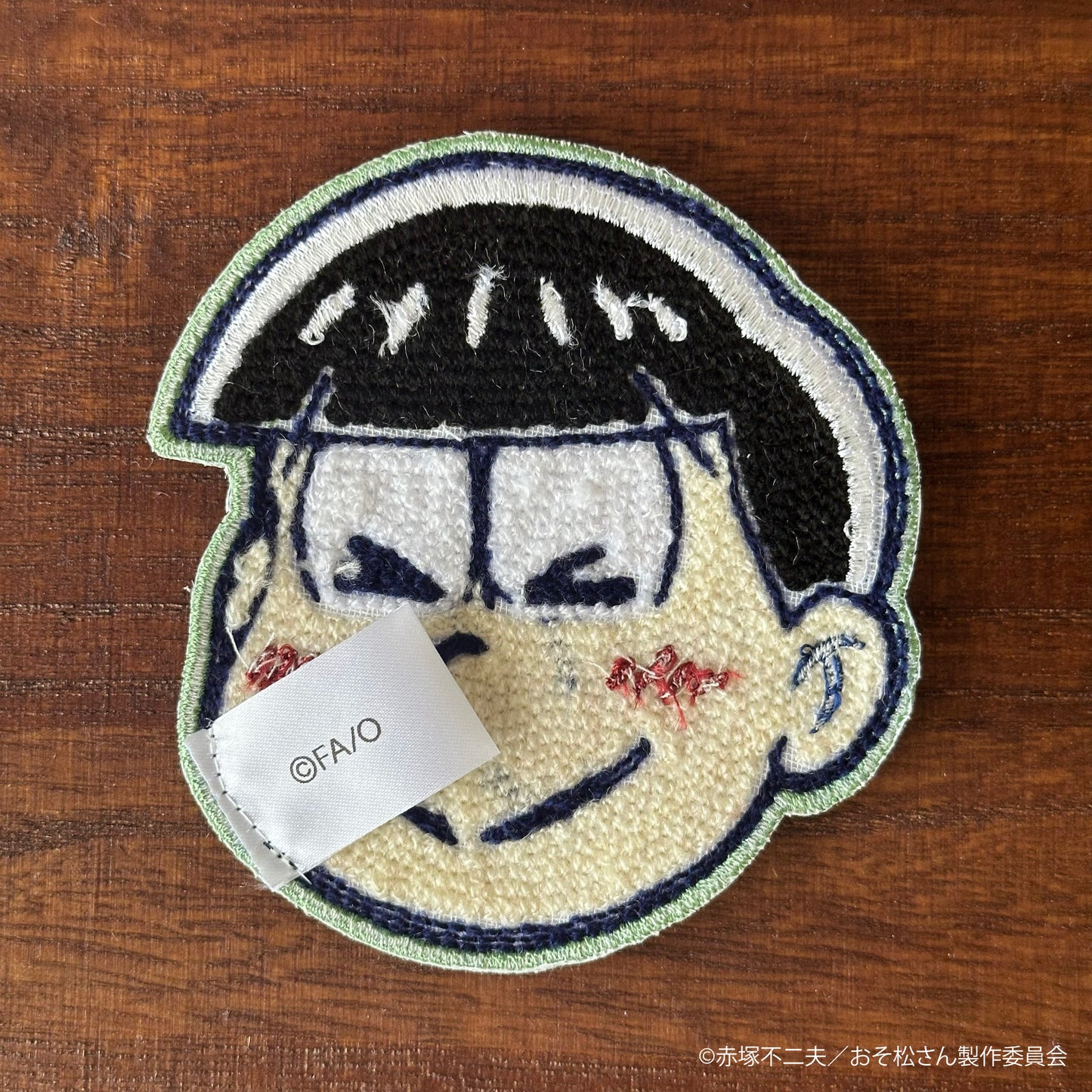 【大阪予約分】6つ子フェイス サガラ刺繍コースター　チョロ松