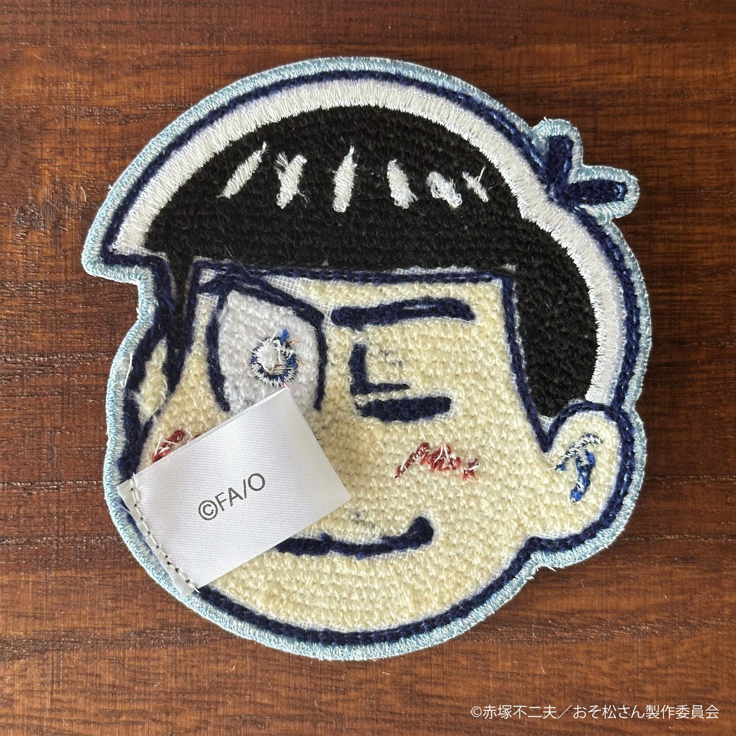 【大阪予約分】6つ子フェイス サガラ刺繍コースター　カラ松